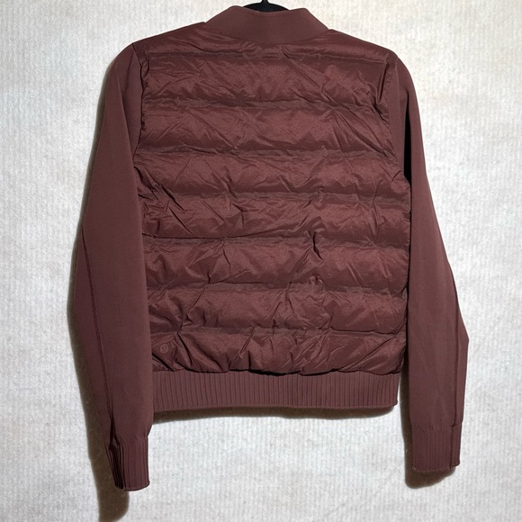 LULULEMON Women’s Reversible Bomber Jacket Size 8 Brown Bronze Full Zipper - Picture 2 of 12